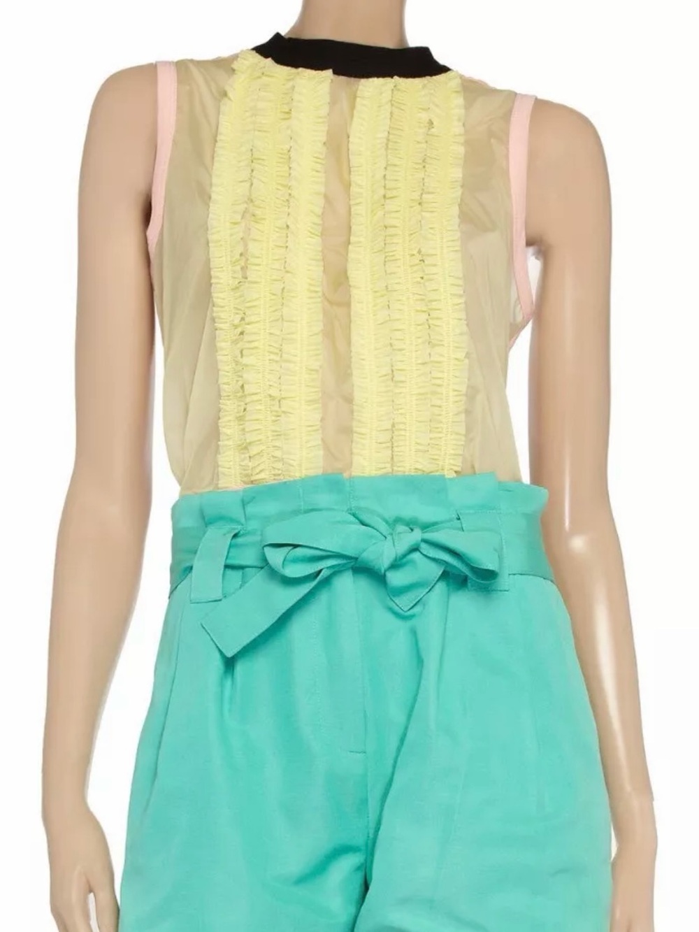 AUTHENTIC MARNI Yellow Pink ruffle
Blouse top Sz 42